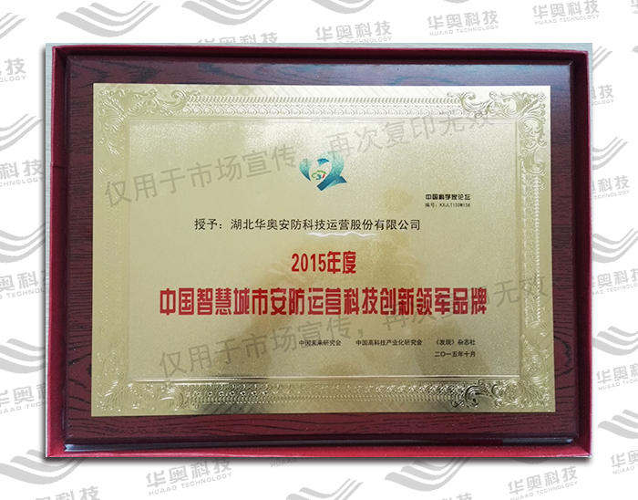 2015年度智慧城市领军品牌