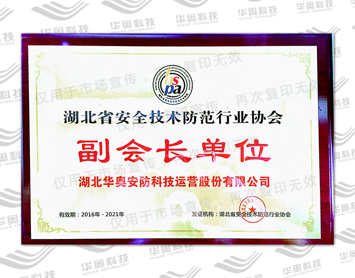 湖北省安全技术防范行业协会副会长单位